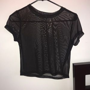 Mesh crop top